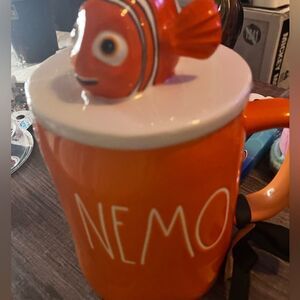 Rae Dunn Disney Finding Nemo Cup With Topper